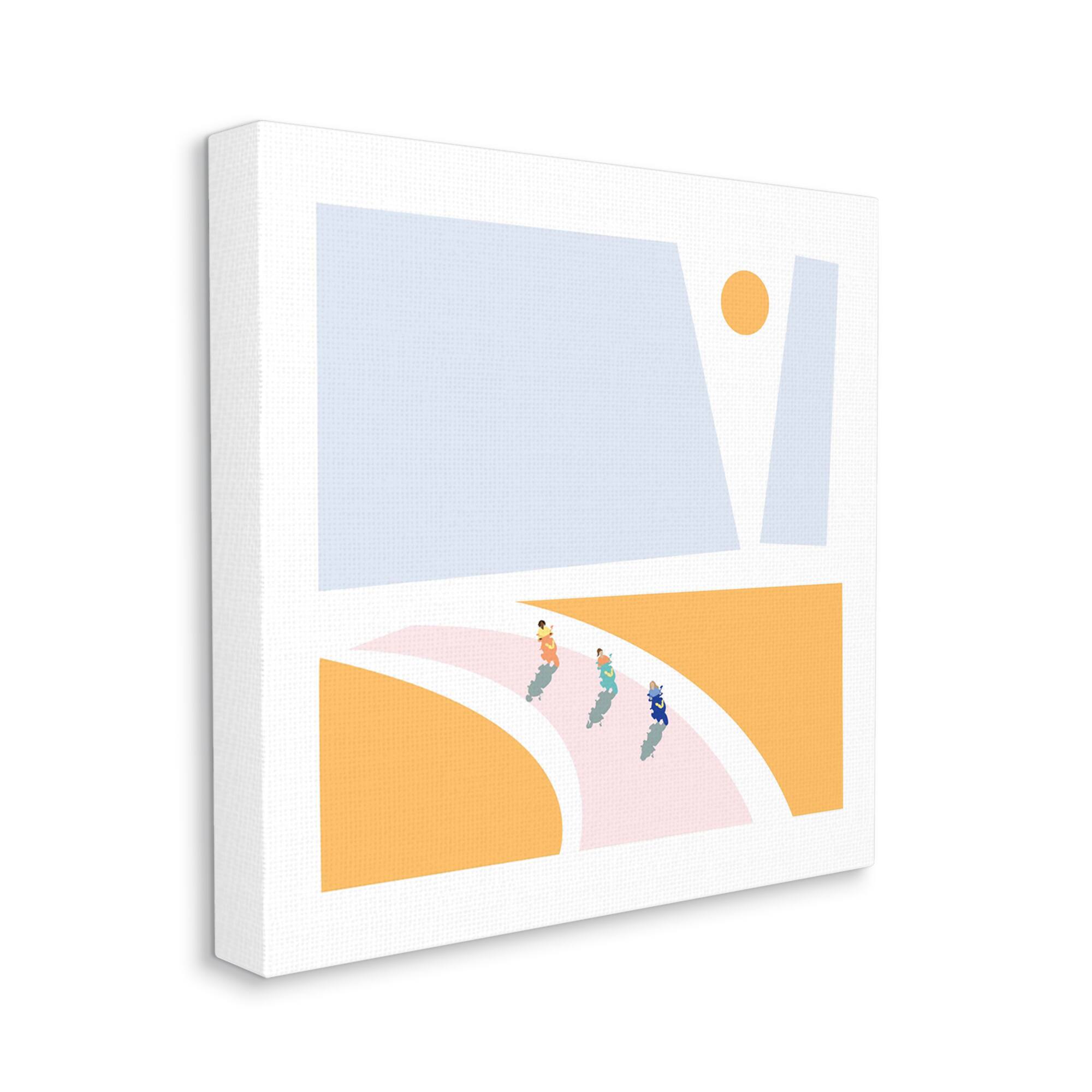 Stupell Industries Abstract Summer Vespa Bike Riders Wall Art